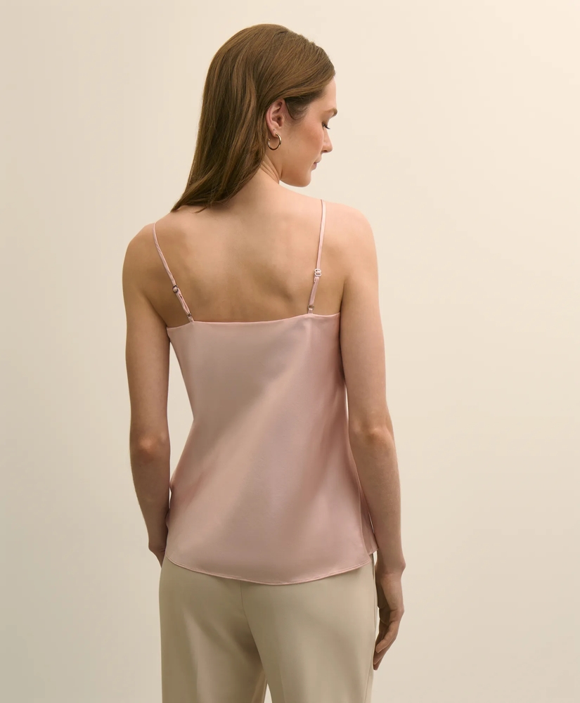 V-Neck Cami in Washable Silk Charmeuse, image 4