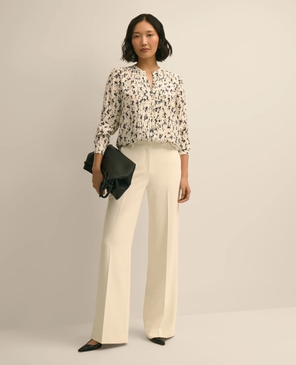 Silk Floral Print Blouse, image 2