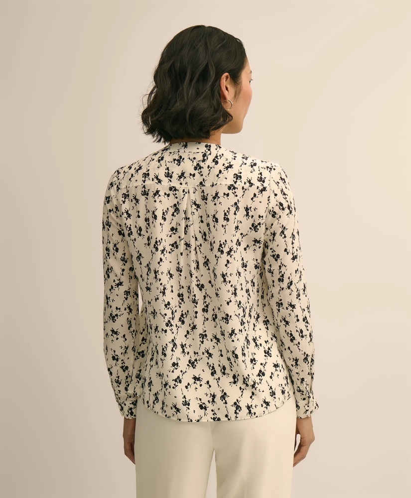 Silk Floral Print Blouse, image 4