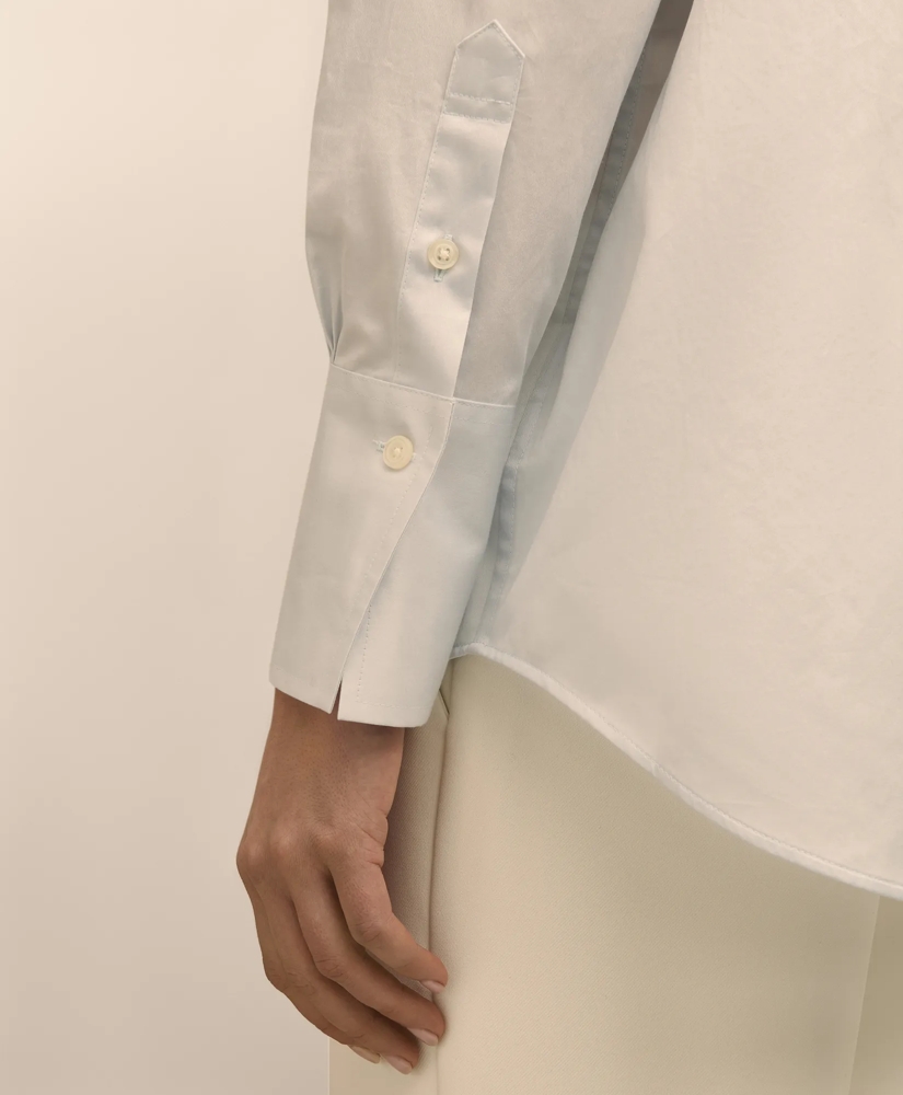 Supima&reg; Cotton Sateen Relaxed Shirt, image 5