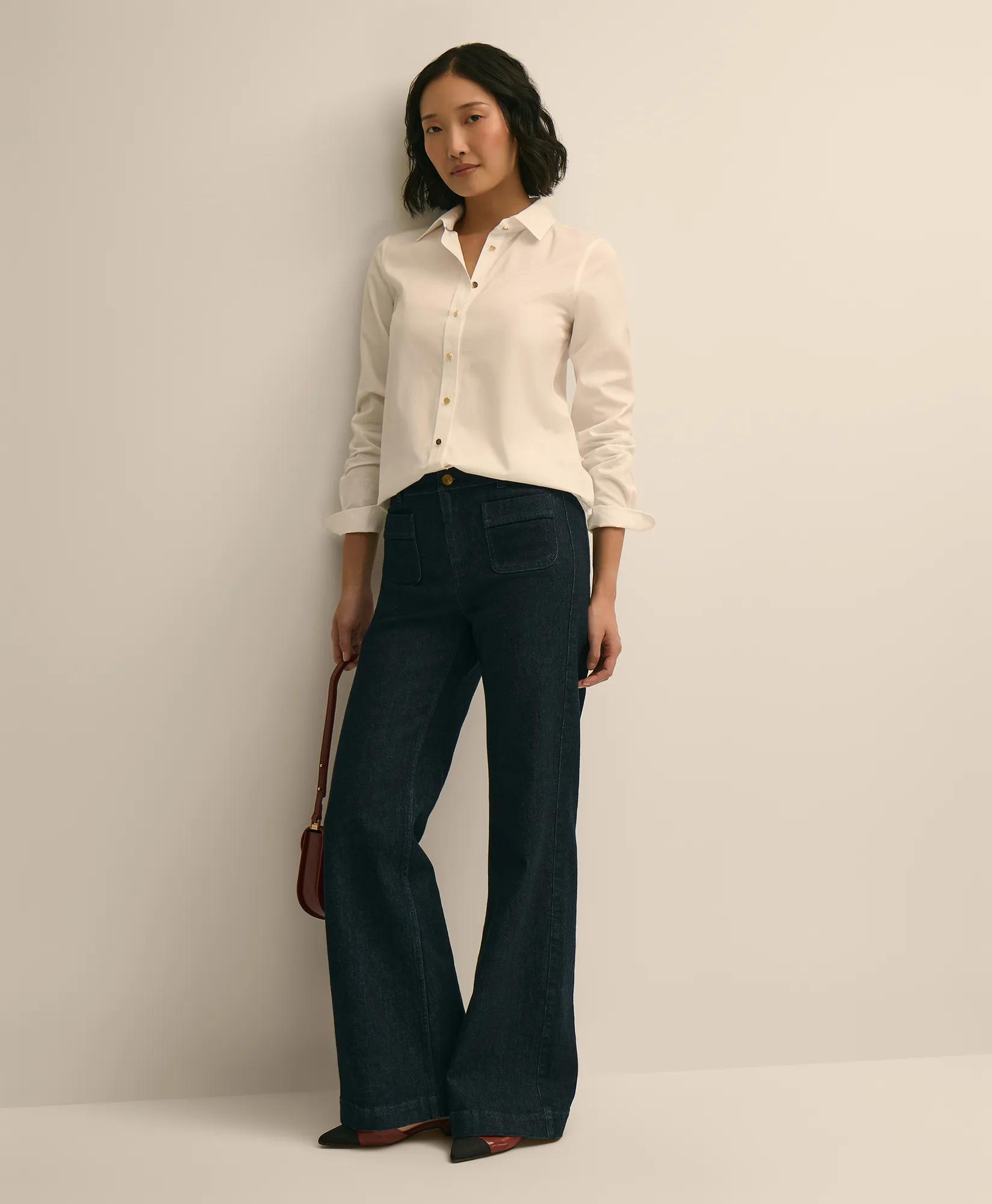 Supima Cotton Gold-Tone Button Shirt secondary