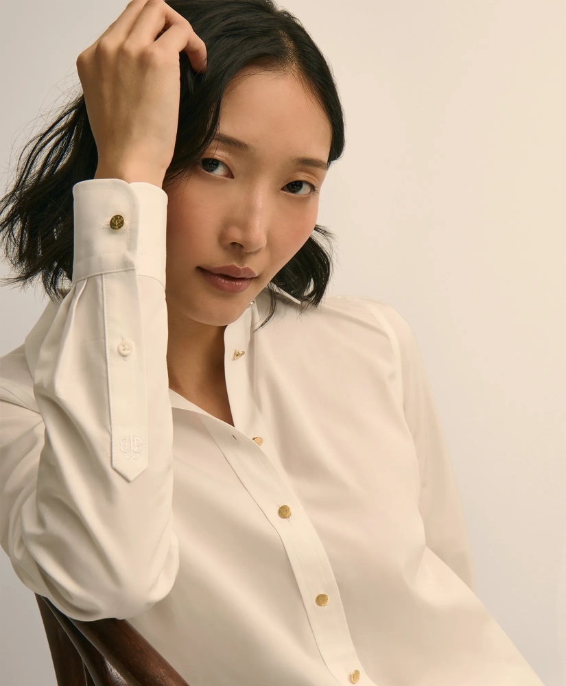 Supima&reg; Cotton Gold-Tone Button Shirt, image 3