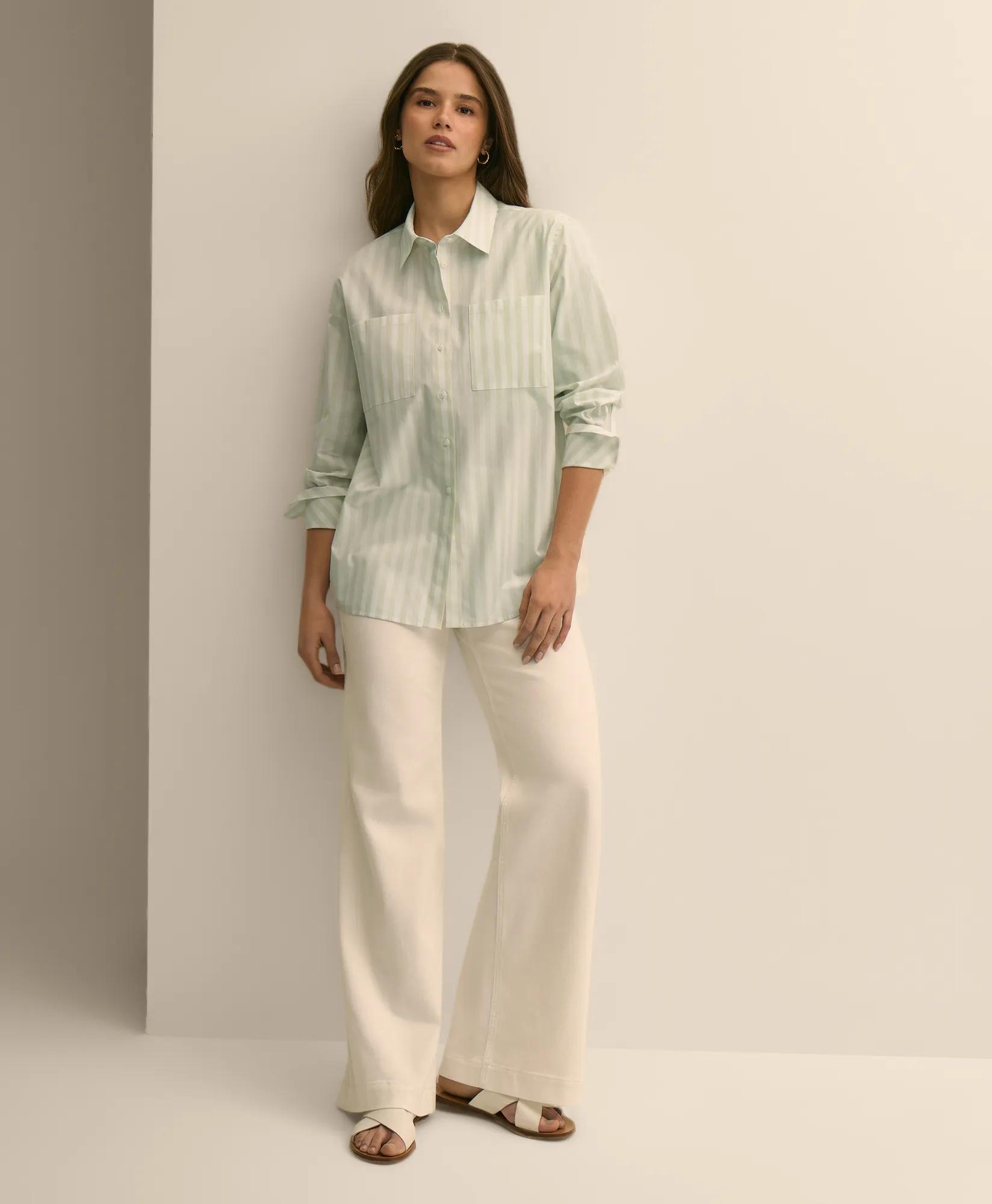 Relaxed Cotton Striped Shirt secondary