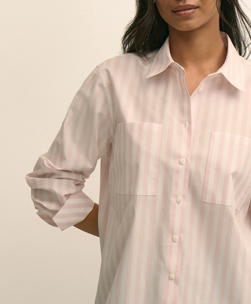 Relaxed Cotton Striped Shirt, image 3