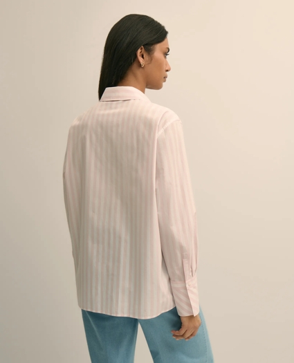 Relaxed Cotton Stripe Shirt, image 4