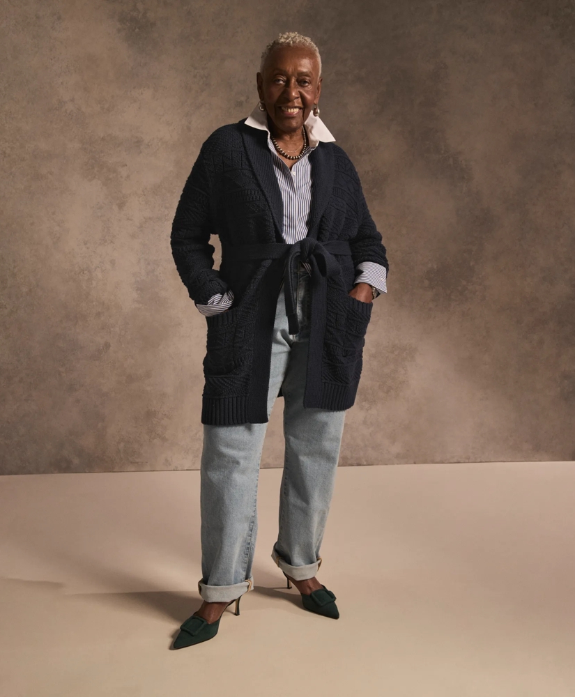 Supima&reg; Cotton Contrast-Collar Stripe Shirt with French Cuffs, image 3