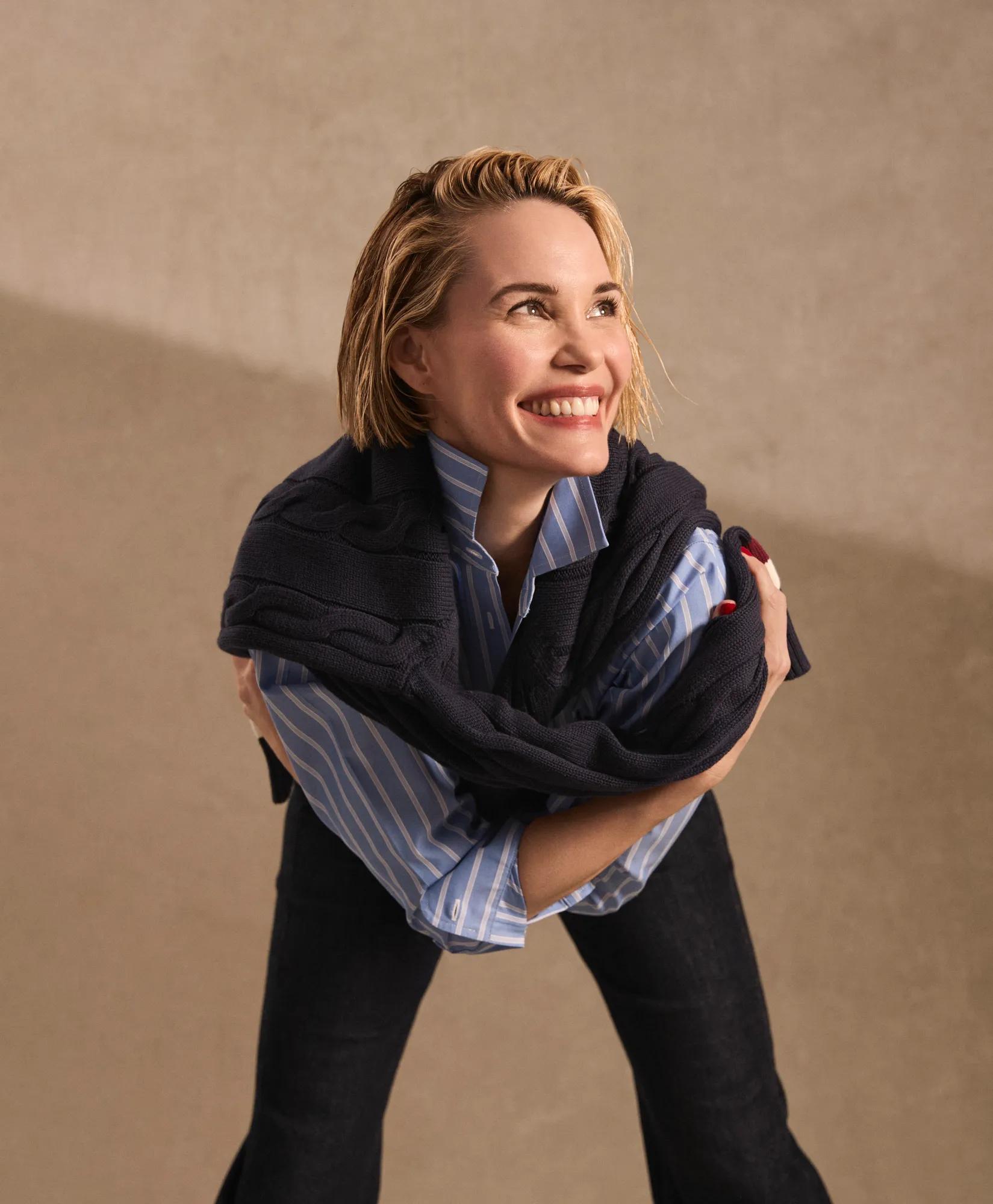 Classic Fit Stretch Supima Cotton Non-Iron Stripe Dress Shirt secondary