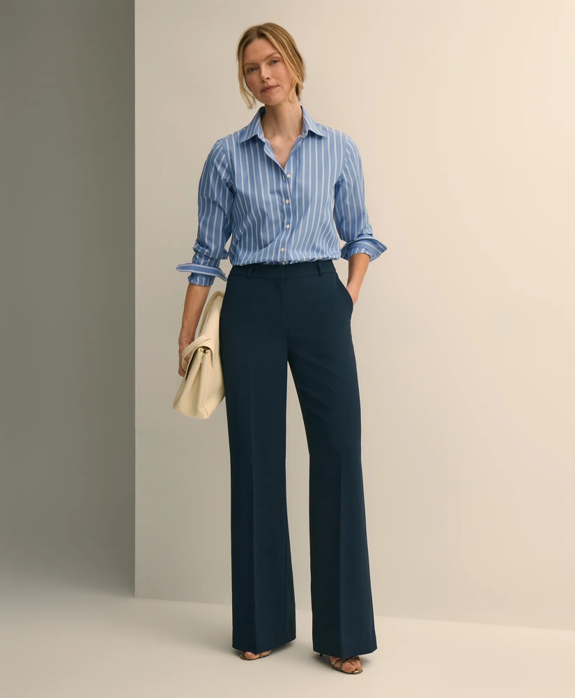 Classic Fit Stretch Supima&reg; Cotton Non-Iron Stripe Dress Shirt, image 2