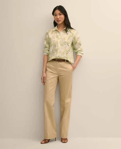 Linen Botanical Print Shirt, image 2
