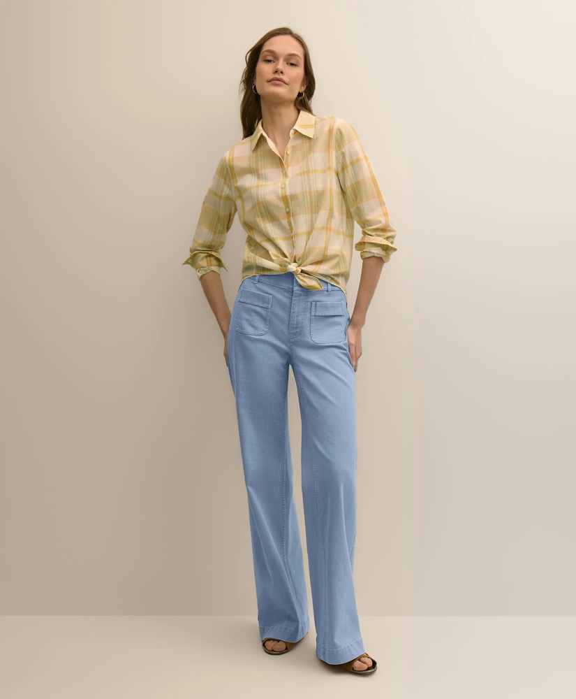 Relaxed Cotton Madras Shirt, image 2