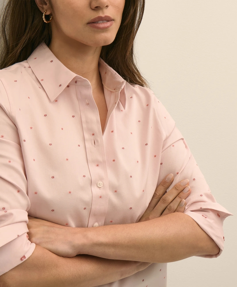 Cotton Jacquard Clip-Dot Shirt, image 3