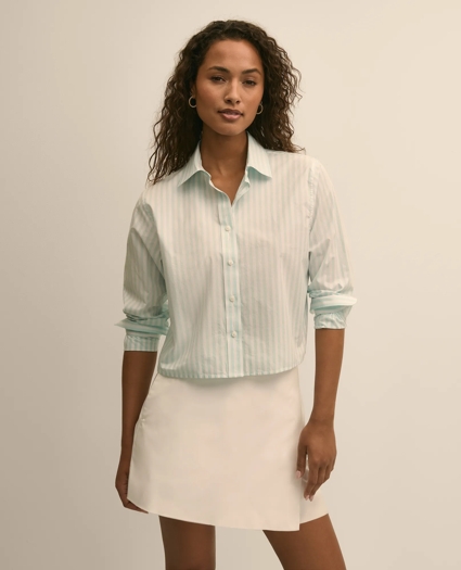 The Cropped Stripe Shirt, image 1