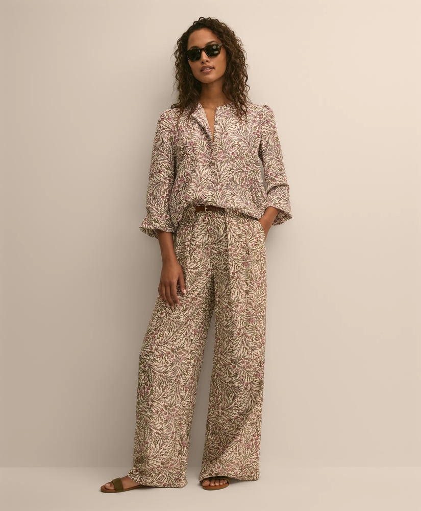 Silk Habotai Floral Blouse, image 2