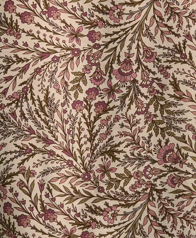 Silk Habotai Floral Blouse, image 5