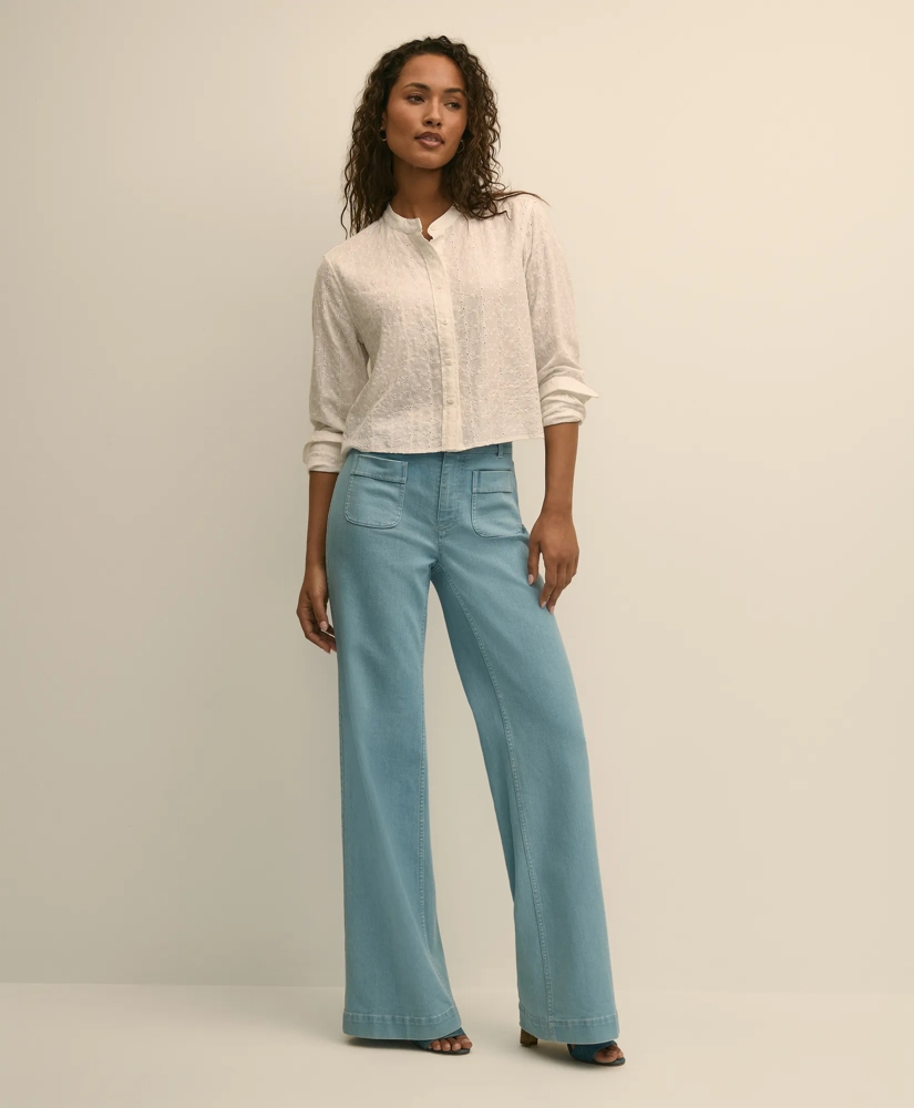 Embroidered Cropped Shirt, image 2