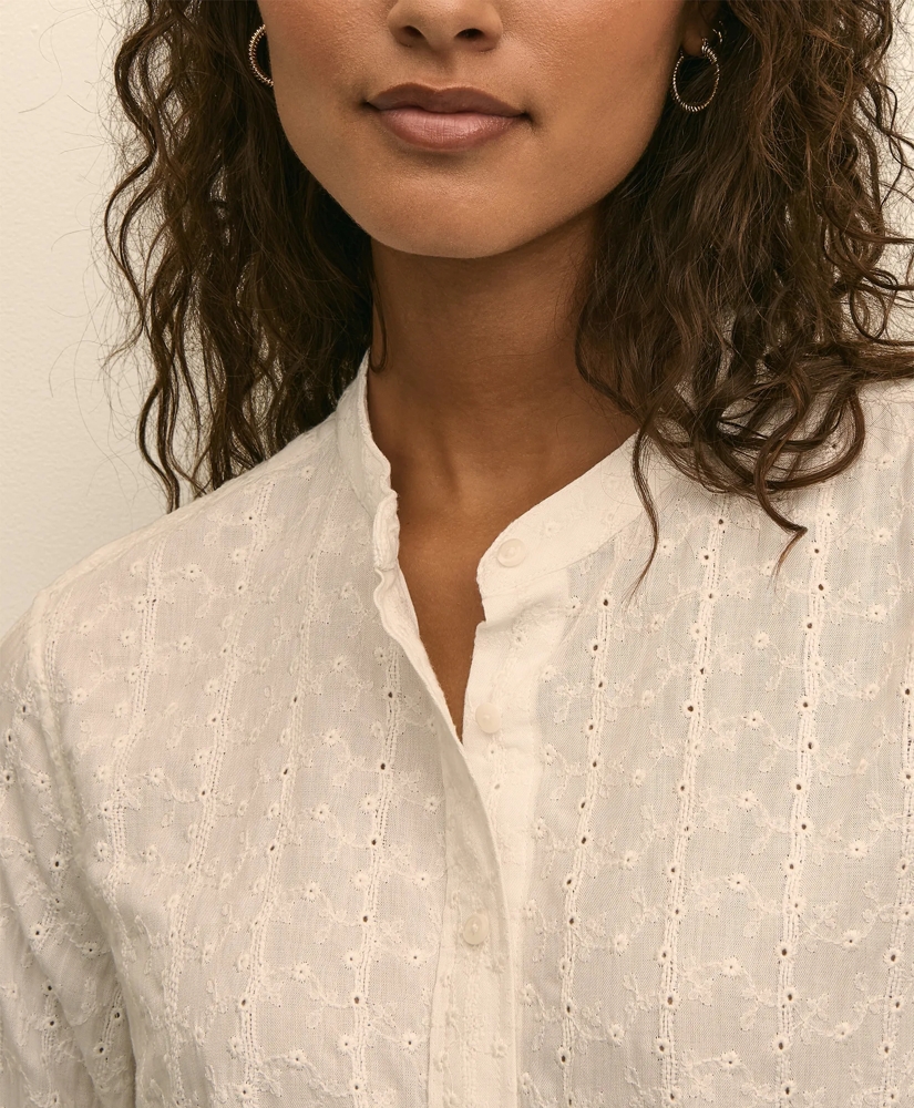 Embroidered Cropped Shirt, image 3