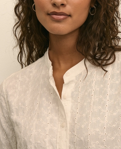 Embroidered Cropped Shirt, image 3