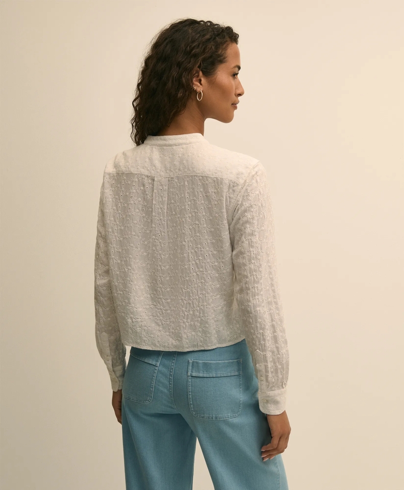 Embroidered Cropped Shirt, image 4