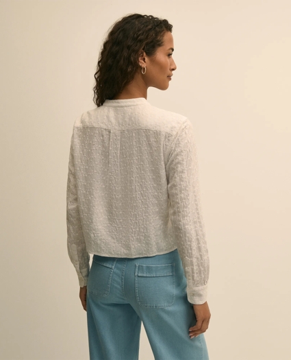 Embroidered Cropped Shirt, image 4