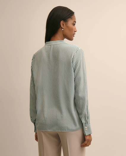 Silk Stripe Blouse, image 4