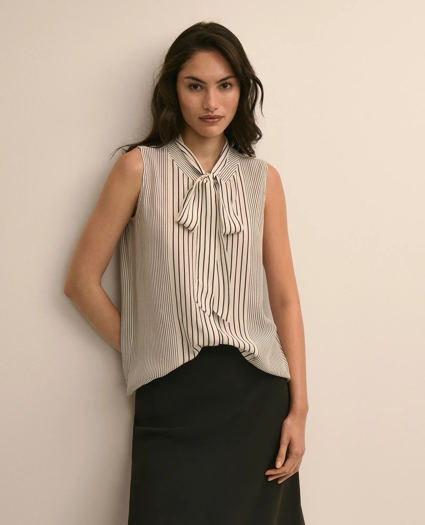 Sleeveless Bow Blouse, image 1