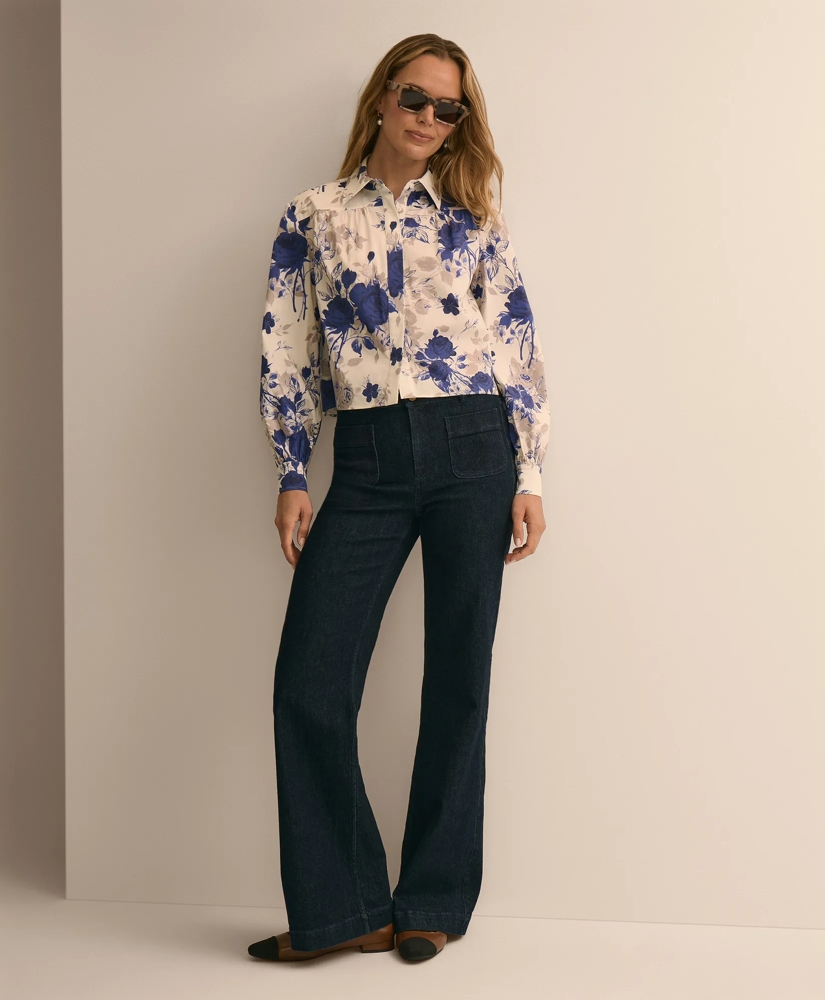 Floral Cropped Blouse, image 2