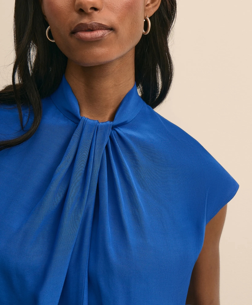 Viscose Twist-Knot Sleeveless Blouse, image 3