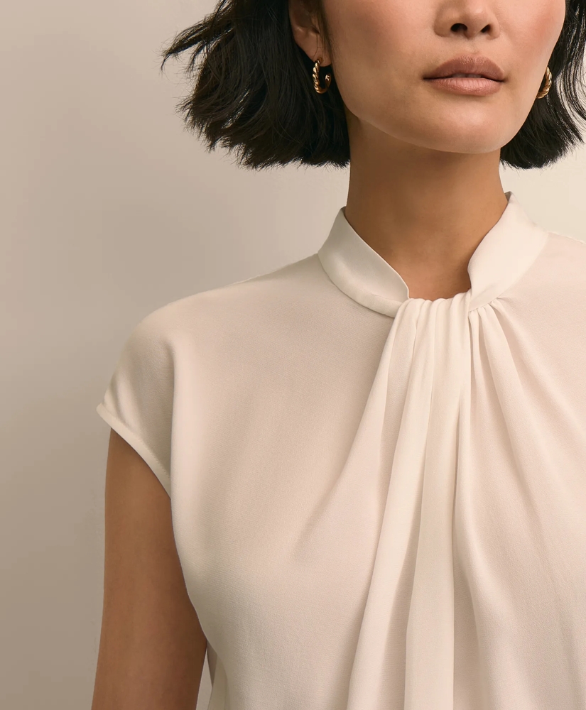 Viscose Twist-Knot Sleeveless Blouse, image 3