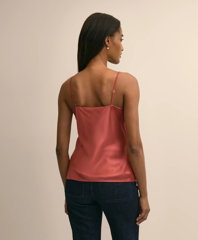 V-Neck Cami in Washable Silk Charmeuse, image 4