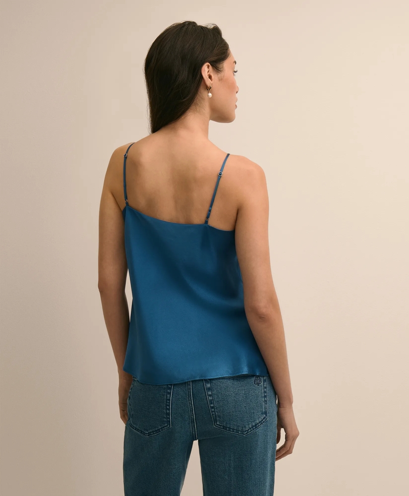 V-Neck Cami in Washable Silk Charmeuse, image 4