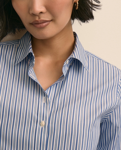 Thomas Mason&reg; X Brooks Brothers Luxury Cotton Striped Shirt, image 3