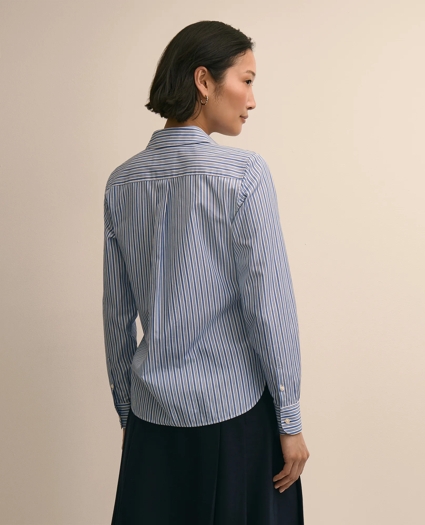 Thomas Mason&reg; X Brooks Brothers Luxury Cotton Striped Shirt, image 4
