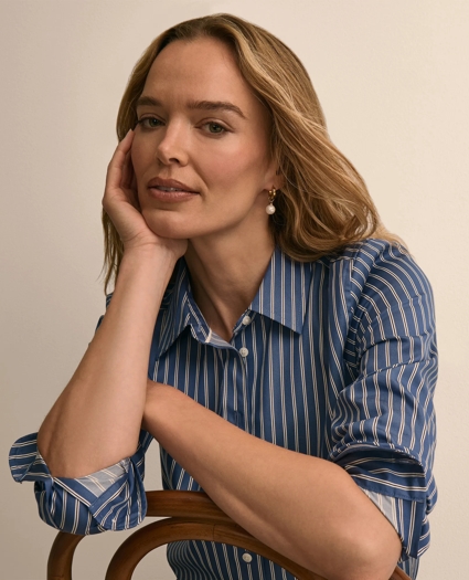 Cotton Classic-Fit Stripe Shirt, image 3