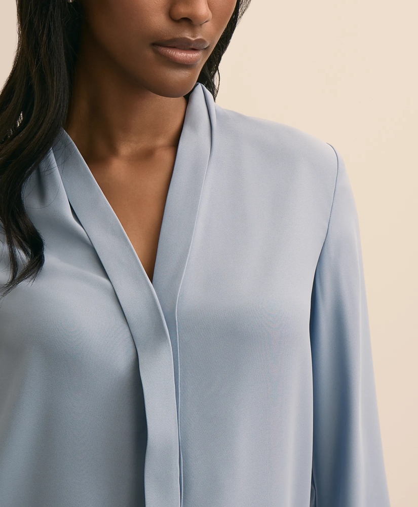 V-Neck Pleated Blouse, image 3