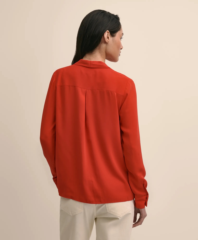 V-Neck Pleated Blouse, image 4