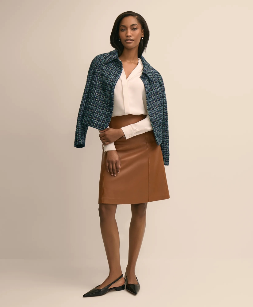 V-Neck Pleated Blouse, image 2