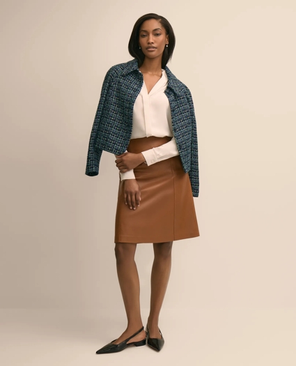 V-Neck Pleated Blouse, image 2