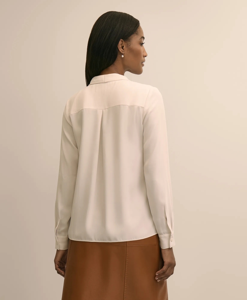 V-Neck Pleated Blouse, image 4