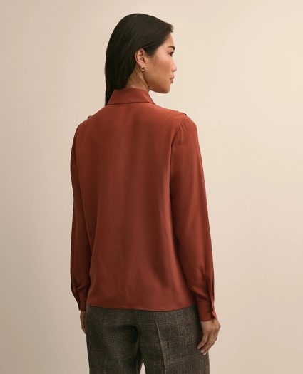 Silk Ruffle-Front Blouse, image 4