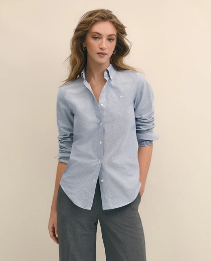 Classic-Fit Cotton Oxford Shirt, image 1
