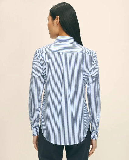 Classic Fit Stretch Supima&reg; Cotton Non-Iron Bengal Stripe Dress Shirt, image 4