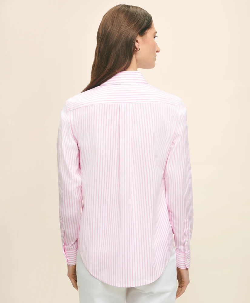Classic Fit Stretch Supima&reg; Cotton Non-Iron Bengal Stripe Dress Shirt, image 3