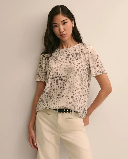 Snow Leopard Print Top, image 1