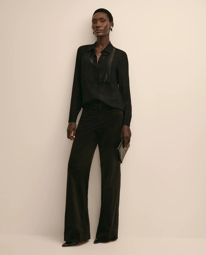 Georgette Tuxedo Blouse, image 2