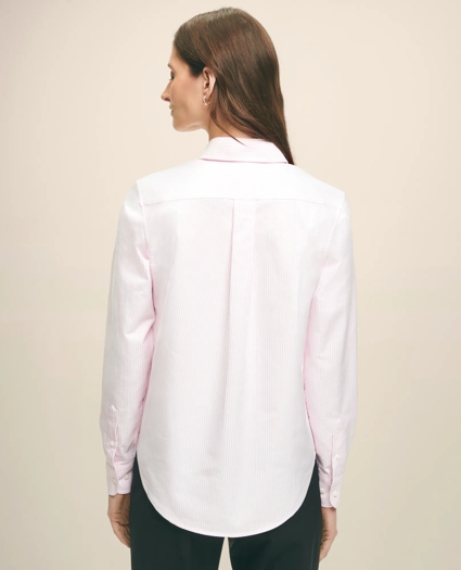 Classic Fit Cotton Oxford Stripe Shirt, image 3