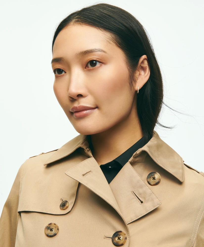Water Repellent Trench Coat With Zip-Out Lining