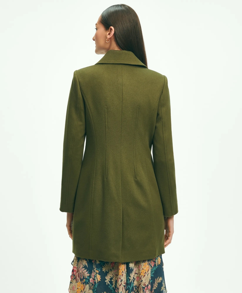 Brushed Wool Double-Breasted Peacoat, image 3