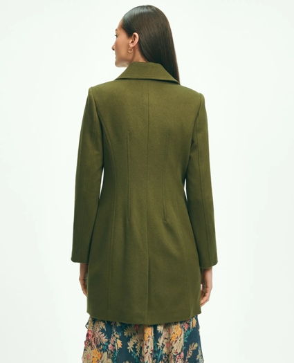 Brushed Wool Double-Breasted Peacoat, image 3