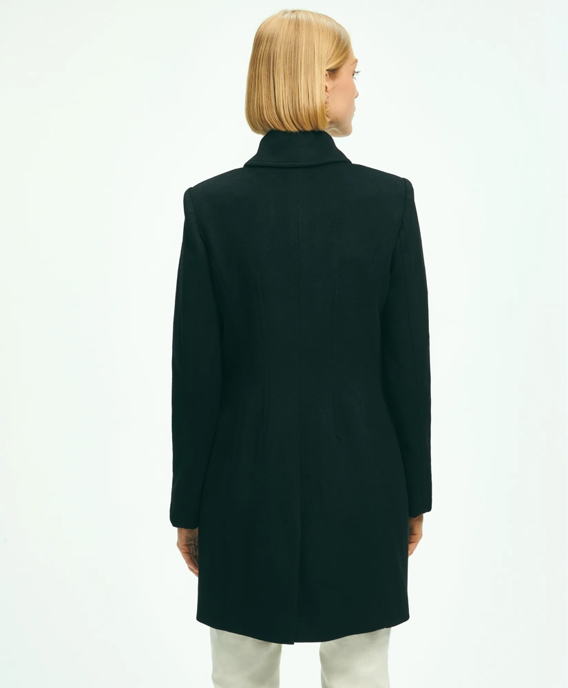 Brushed Wool Double-Breasted Peacoat, image 5