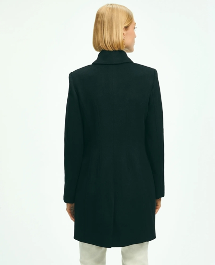Brushed Wool Double-Breasted Peacoat, image 5
